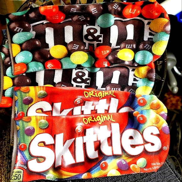 Women/kid's ankle socks with Skittles  print. - Picture 2 of 6